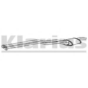 BOSAL 287-007 Середній глушник вихлопних газів
