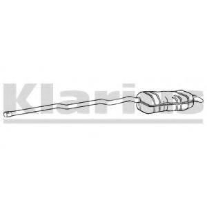 BOSAL 290-019 Глушник вихлопних газів кінцевий