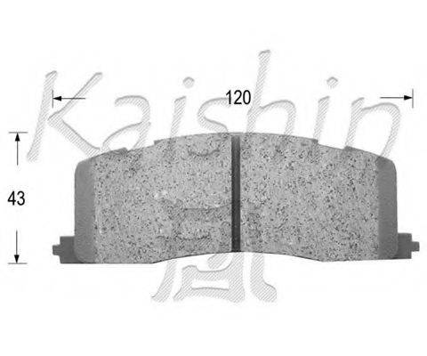 KAISHIN D2105 Комплект гальмівних колодок, дискове гальмо