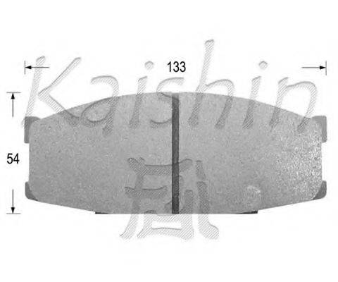JAPANPARTS PA584 Комплект гальмівних колодок, дискове гальмо