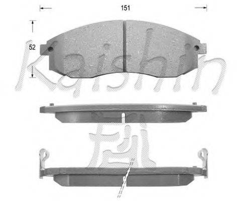 JAPANPARTS PA582 Комплект гальмівних колодок, дискове гальмо