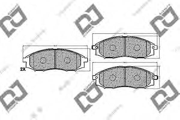 FMSI-VERBAND D830 Комплект гальмівних колодок, дискове гальмо