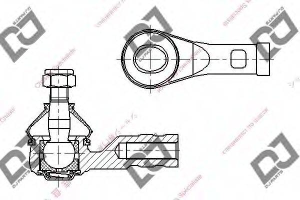 FORD KB092-32-280 Наконечник поперечної кермової тяги
