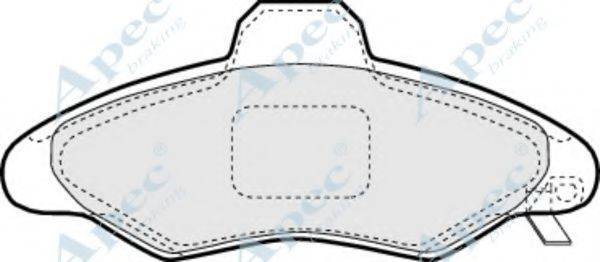 APEC BRAKING PAD1021