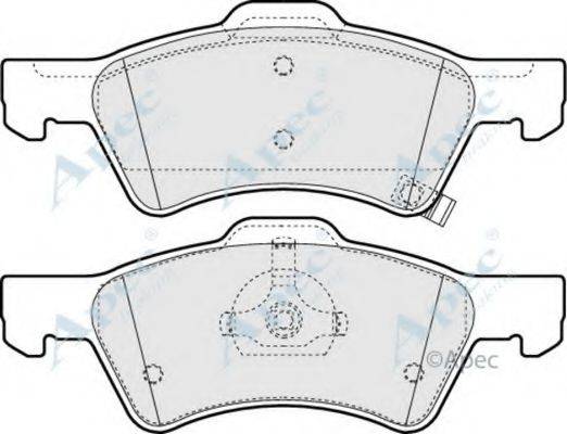 APEC BRAKING PAD1222