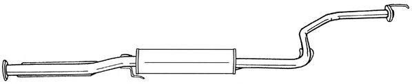 MTS 57070 Середній глушник вихлопних газів