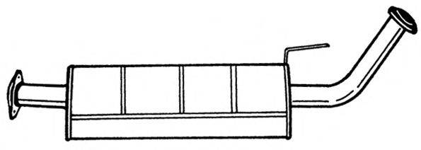 ANSA 220604 Середній глушник вихлопних газів