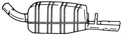 SIGAM 40660 Глушник вихлопних газів кінцевий