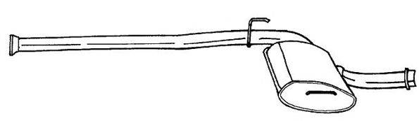 BOSAL 200225 Середній глушник вихлопних газів