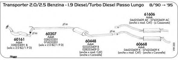 SIGAM VW220 Система випуску ОГ