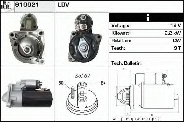 EDR 910021 Стартер
