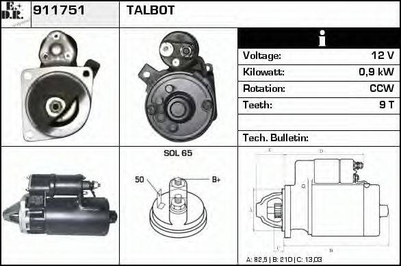 EDR 911751 Стартер