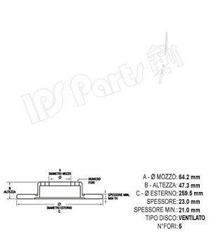 IPS PARTS IBT-1404