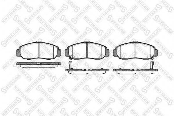 STELLOX 23729 Комплект гальмівних колодок, дискове гальмо