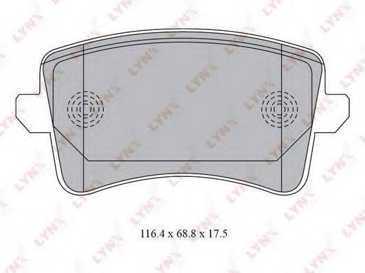 VAG 8KD 698 451 A Комплект гальмівних колодок, дискове гальмо