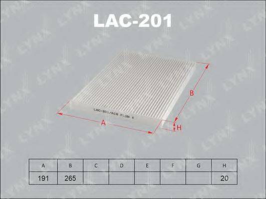 UNION AC-209 Фільтр, повітря у внутрішньому просторі