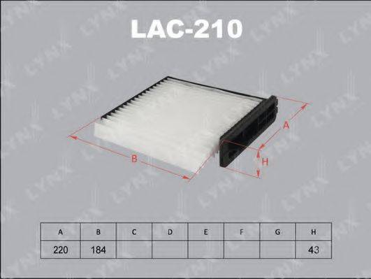 UNION AC-208 Фільтр, повітря у внутрішньому просторі