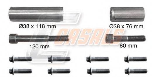 CASALS MD516 Ремкомплект, гальмівний супорт