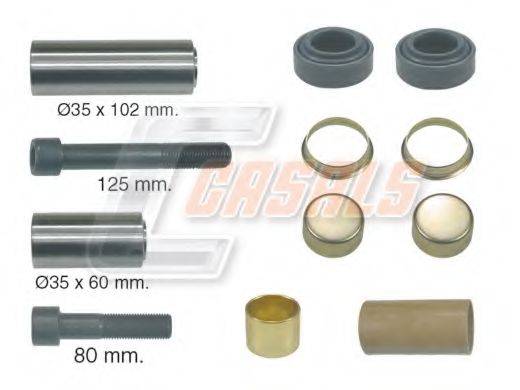 AUGER 54551 Ремкомплект, гальмівний супорт