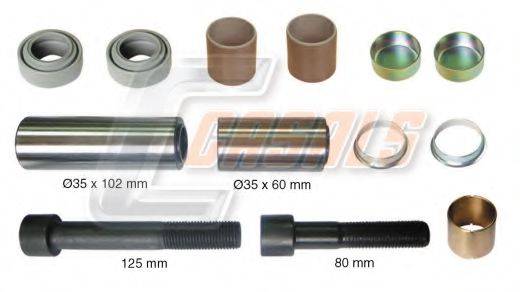 AUGER 54530 Ремкомплект, гальмівний супорт