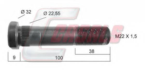 AUGER 69149 Болт кріплення колеса