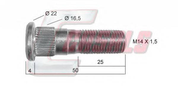 CASALS 21435 Болт кріплення колеса