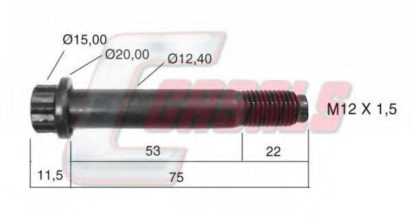CASALS 21507 Болт кріплення колеса