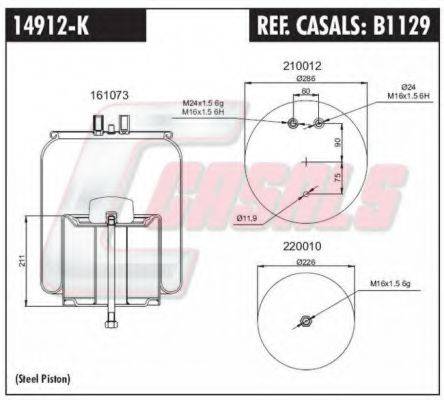 CASALS B1129 Кожух пневматичної ресори