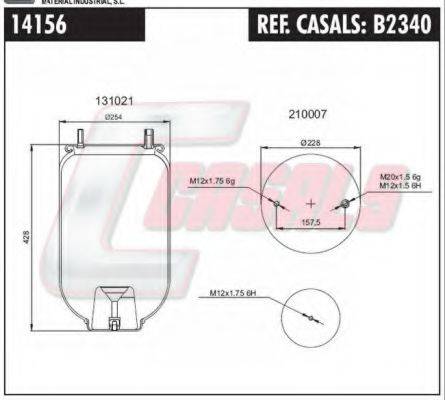 FA1 14156 Кожух пневматичної ресори