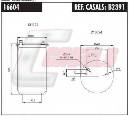 FA1 16604 Кожух пневматичної ресори