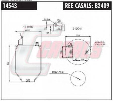 FA1 14543 Кожух пневматичної ресори
