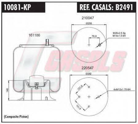 MERITOR MLF7061 Кожух пневматичної ресори