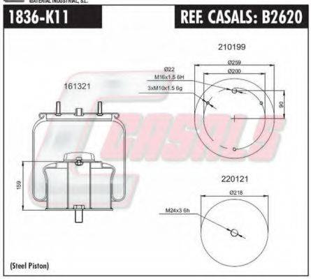 CONTITECH 83611 Кожух пневматичної ресори