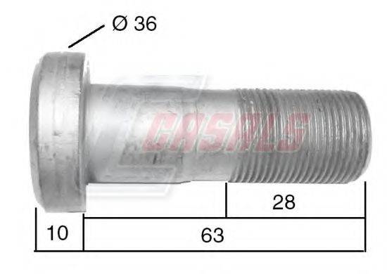 CASALS 21524 Болт кріплення колеса