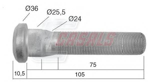 CASALS 21531 Болт кріплення колеса