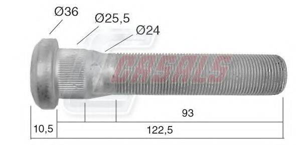 CASALS 21532 Болт кріплення колеса