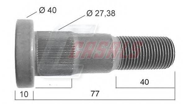 CASALS 21534 Болт кріплення колеса