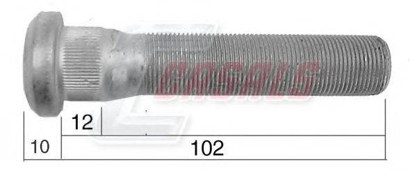CASALS 21539 Болт кріплення колеса