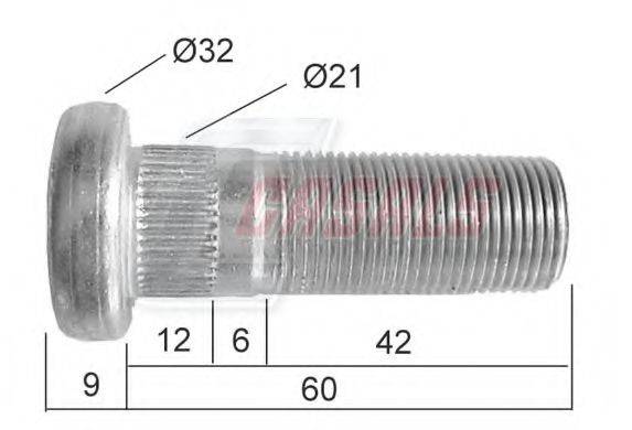 CASALS 21514 Болт кріплення колеса