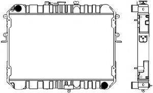 FORD RF0115200C Радіатор, охолодження двигуна