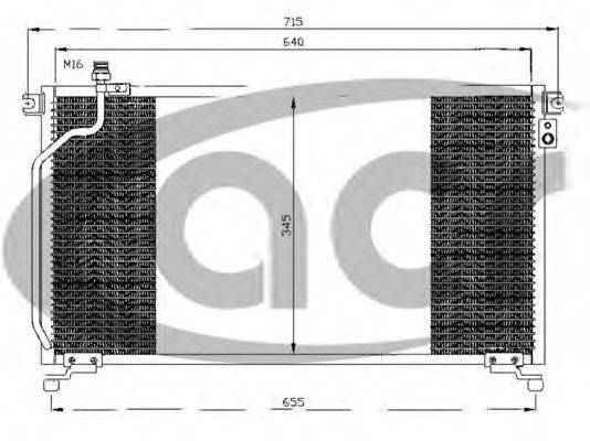 AVA QUALITY COOLING DN5202 Конденсатор, кондиціонер
