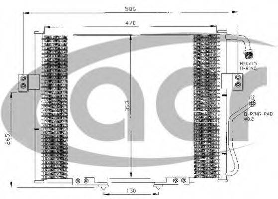 AVA QUALITY COOLING KA5015 Конденсатор, кондиціонер