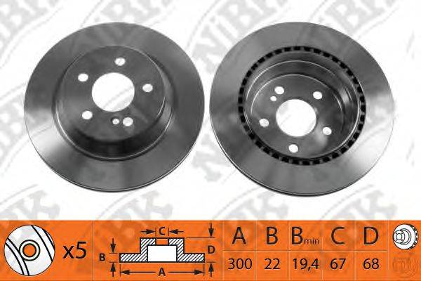 RAYBESTOS 980270 гальмівний диск