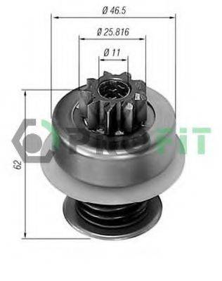 HC-PARTS 130404 Привід із механізмом вільного ходу, стартер