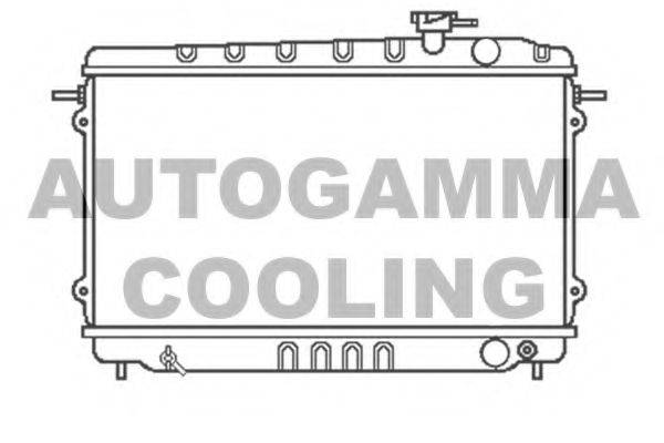 AUTOGAMMA 100401 Радіатор, охолодження двигуна