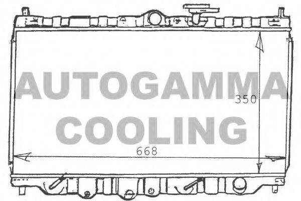 AUTOGAMMA 100407 Радіатор, охолодження двигуна