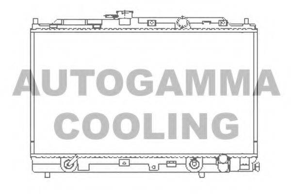 AUTOGAMMA 100415 Радіатор, охолодження двигуна