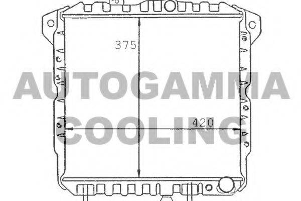 AUTOGAMMA 100571 Радіатор, охолодження двигуна