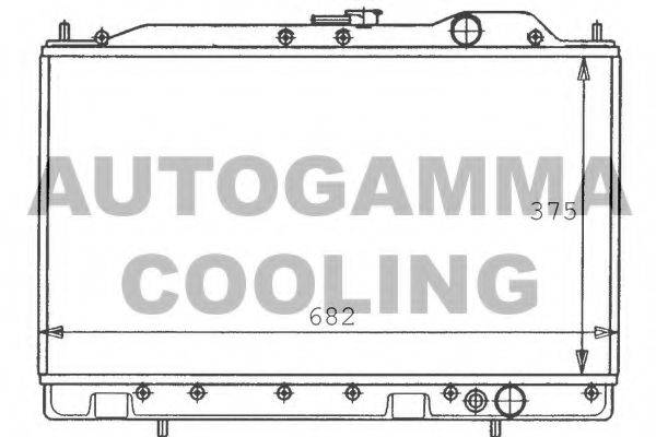 AUTOGAMMA 100578 Радіатор, охолодження двигуна