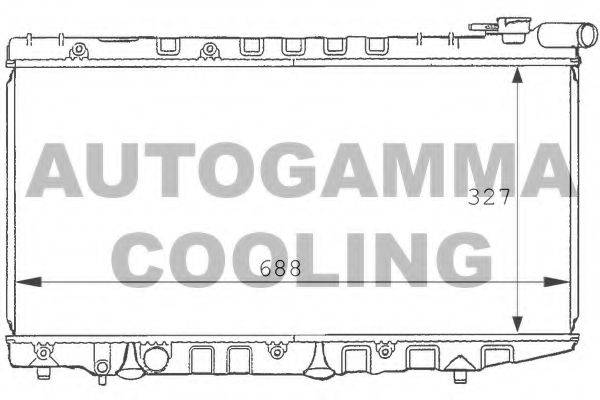 AUTOGAMMA 101019 Радіатор, охолодження двигуна